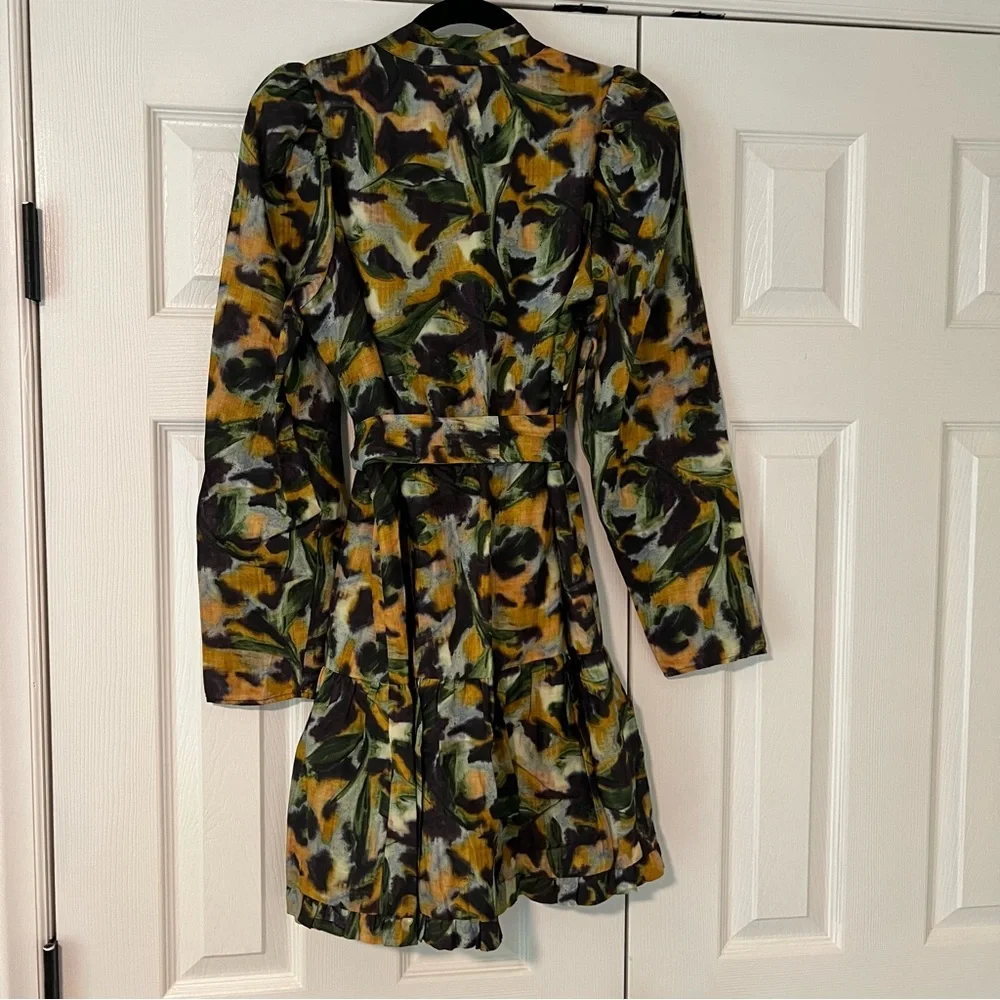 NWT Marie Oliver Velma Mini Dress in Tiger Lily, Size XS - Picture 7 of 7